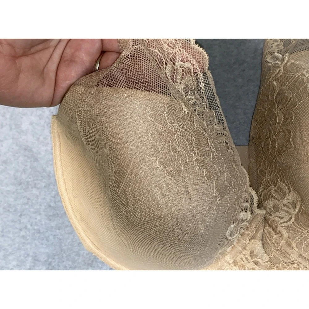 Natori Bra Size 34 H EUC Nude Lace Padded Underwire T Shirt Bra Elevated Basic - Picture 4 of 5